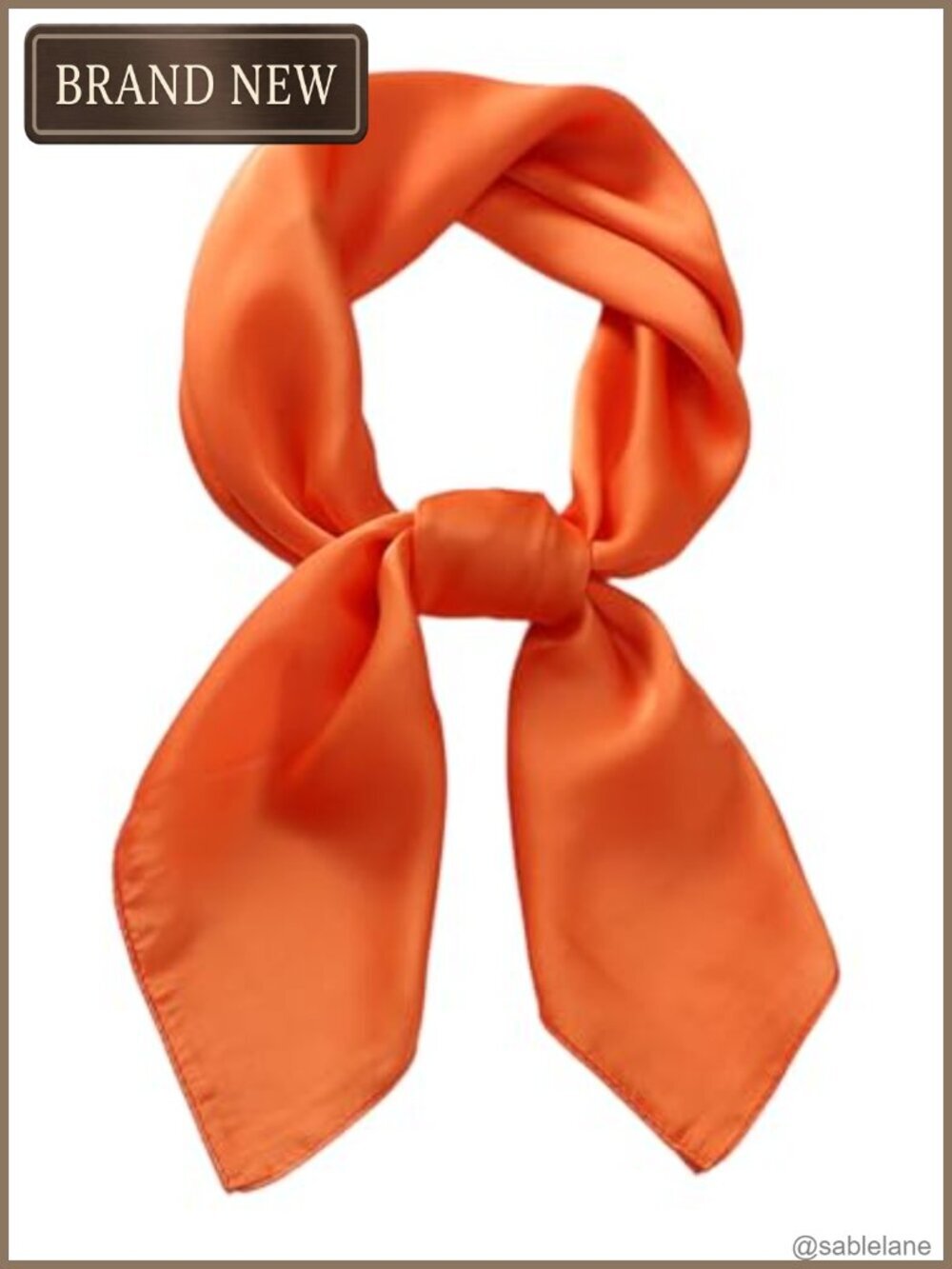 Silk-like Polyester Square Scarf 27.5" Head Wrap Neck Scarf for Women (Chiffon